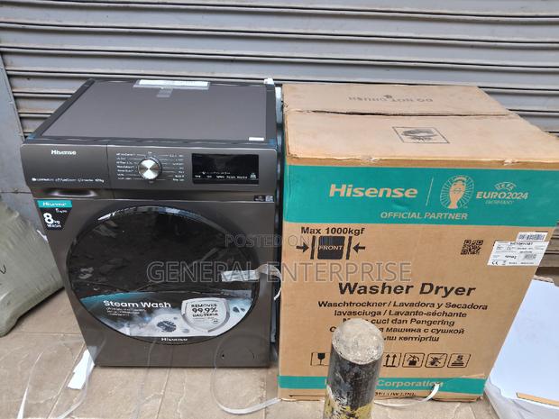 Washing Machine, Hisense 8kg Wash 5kg Dry Front Load Machine
