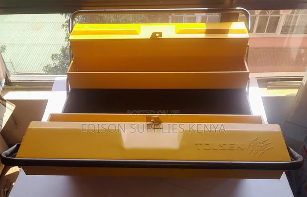 Tool Box Tolsen Cantilever Metallic Tool Box 3 Layer Toolbox - thumbnail 4