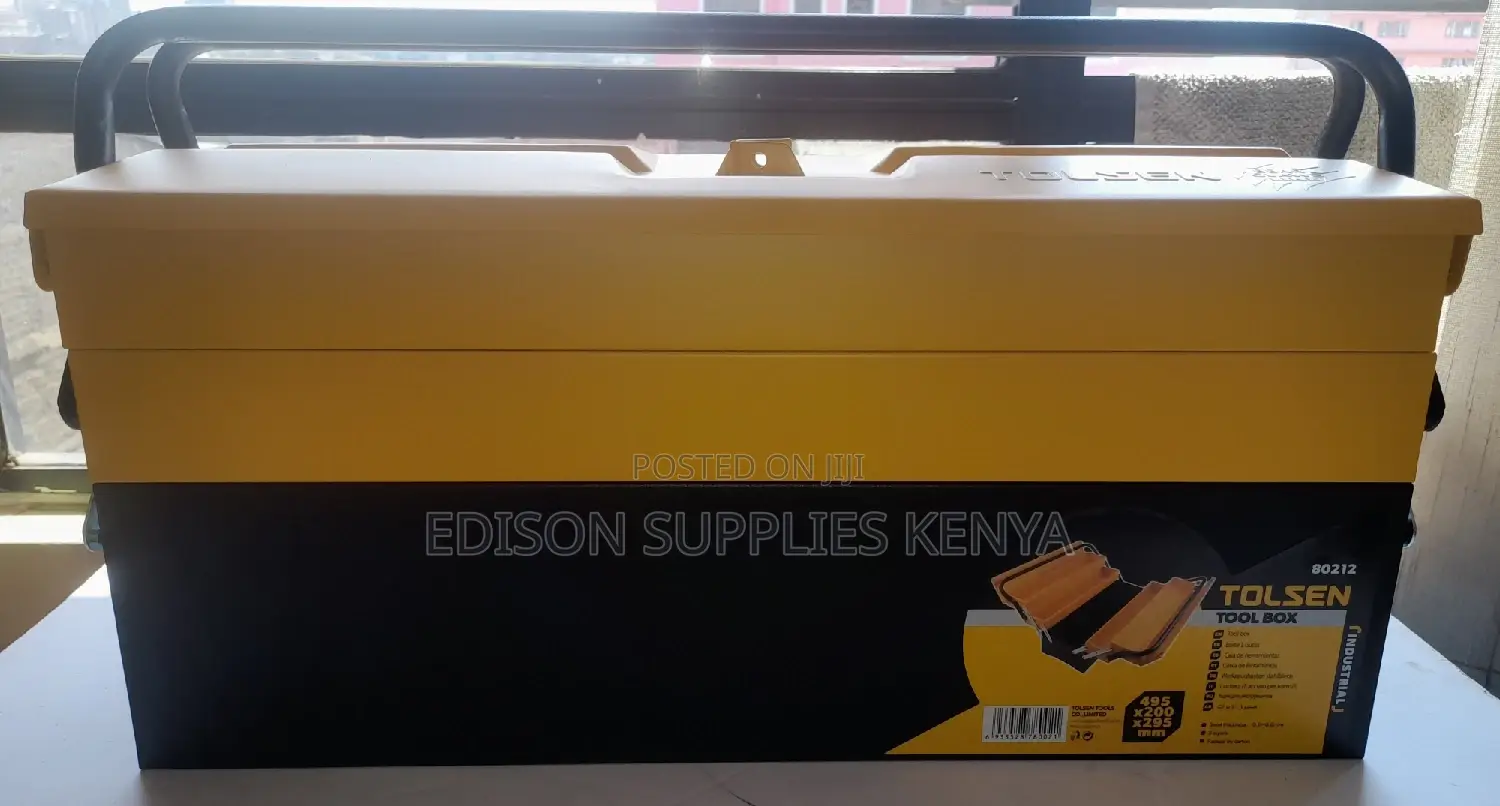 Tool Box Tolsen Cantilever Metallic Tool Box 3 Layer Toolbox