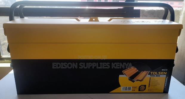 Tool Box Tolsen Cantilever Metallic Tool Box 3 Layer Toolbox - thumbnail 5