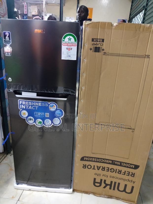 Fridge, Refrigerator, Mika 138litres Double Door Fridge
