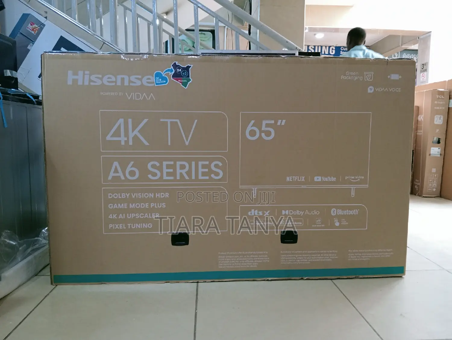 Hisense 65′′ 65a6 Vidaa Smart Uhd Tv – New Model 2024