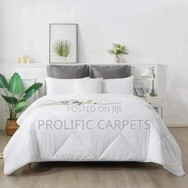 White Velvet Duvet Plain - main view