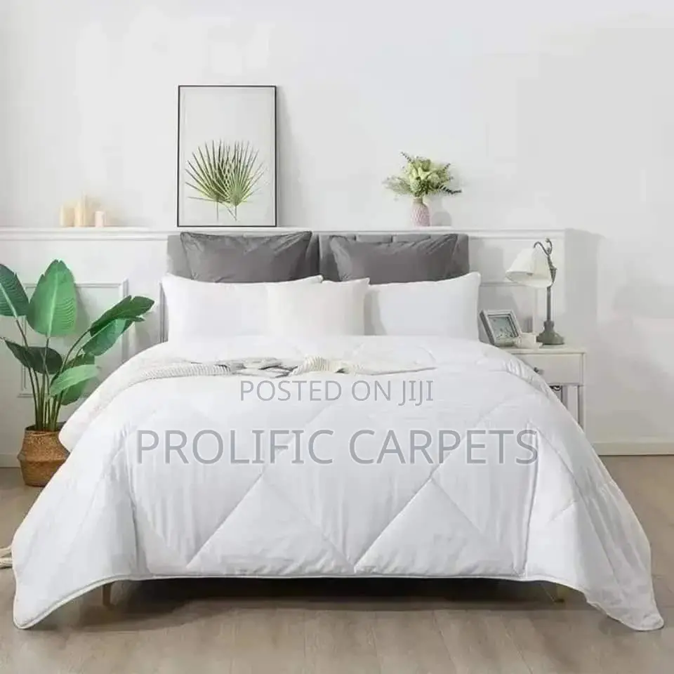 White Velvet Duvet Plain