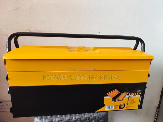 Tool Box Tolsen Cantilever Metallic Tool Box 3 Layer Toolbox - thumbnail 3