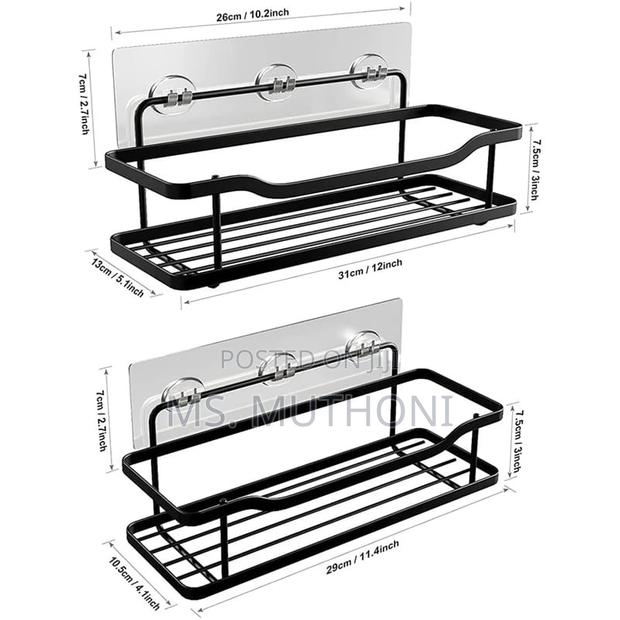 2pcs Shower Caddy Shelf/Bathroom Organizer - thumbnail 5