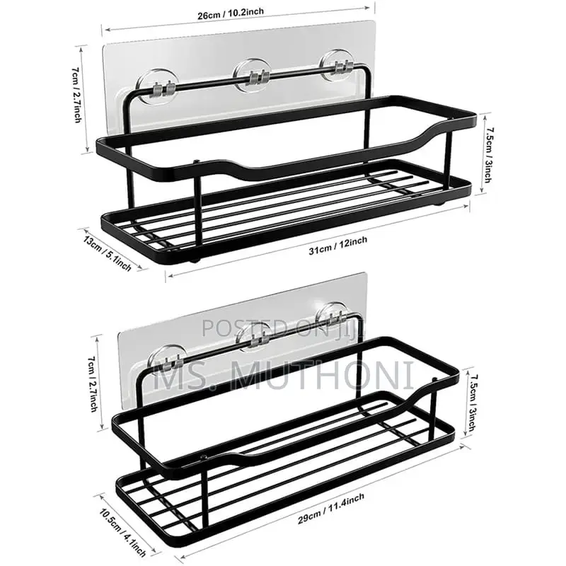 2pcs Shower Caddy Shelf/Bathroom Organizer