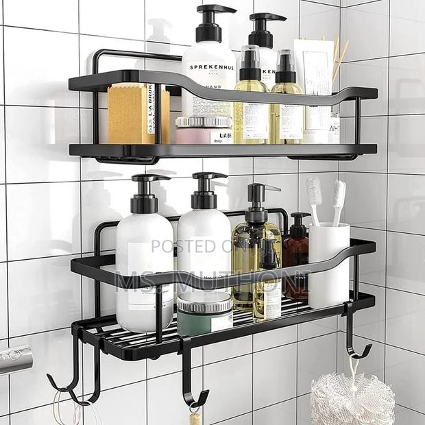 2pcs Shower Caddy Shelf/Bathroom Organizer - thumbnail 3