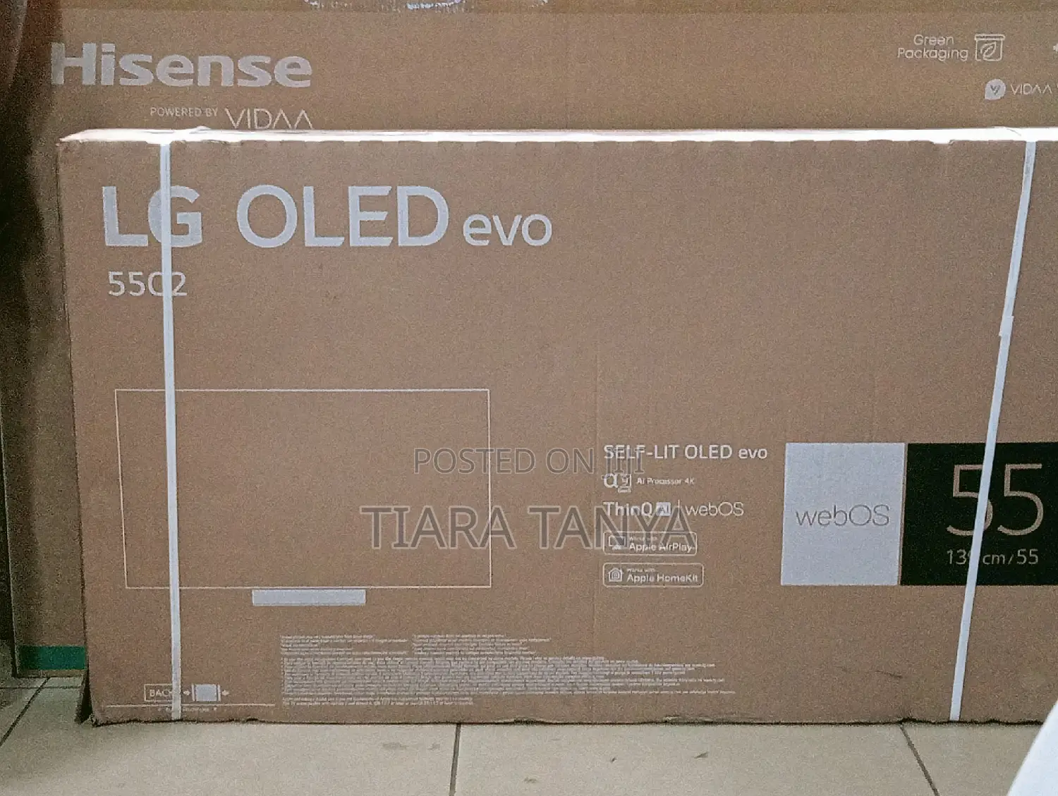 LG 65′′ OLED Evo C2 AI Thinkq Webos Smart UHD Tv