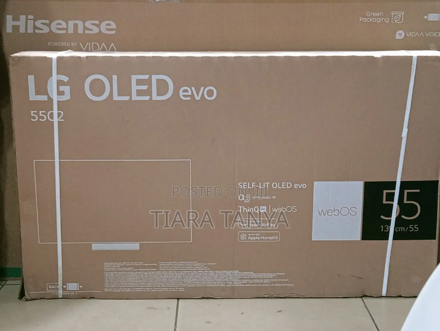 LG 65′′ OLED Evo C2 AI Thinkq Webos Smart UHD Tv