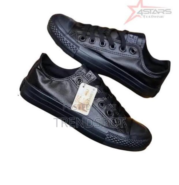 Leather Converse - main view