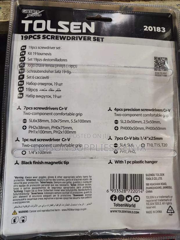 Screwdriver Set 19pcs Tolsen Screwdrivers Set Bits Sets - thumbnail 3