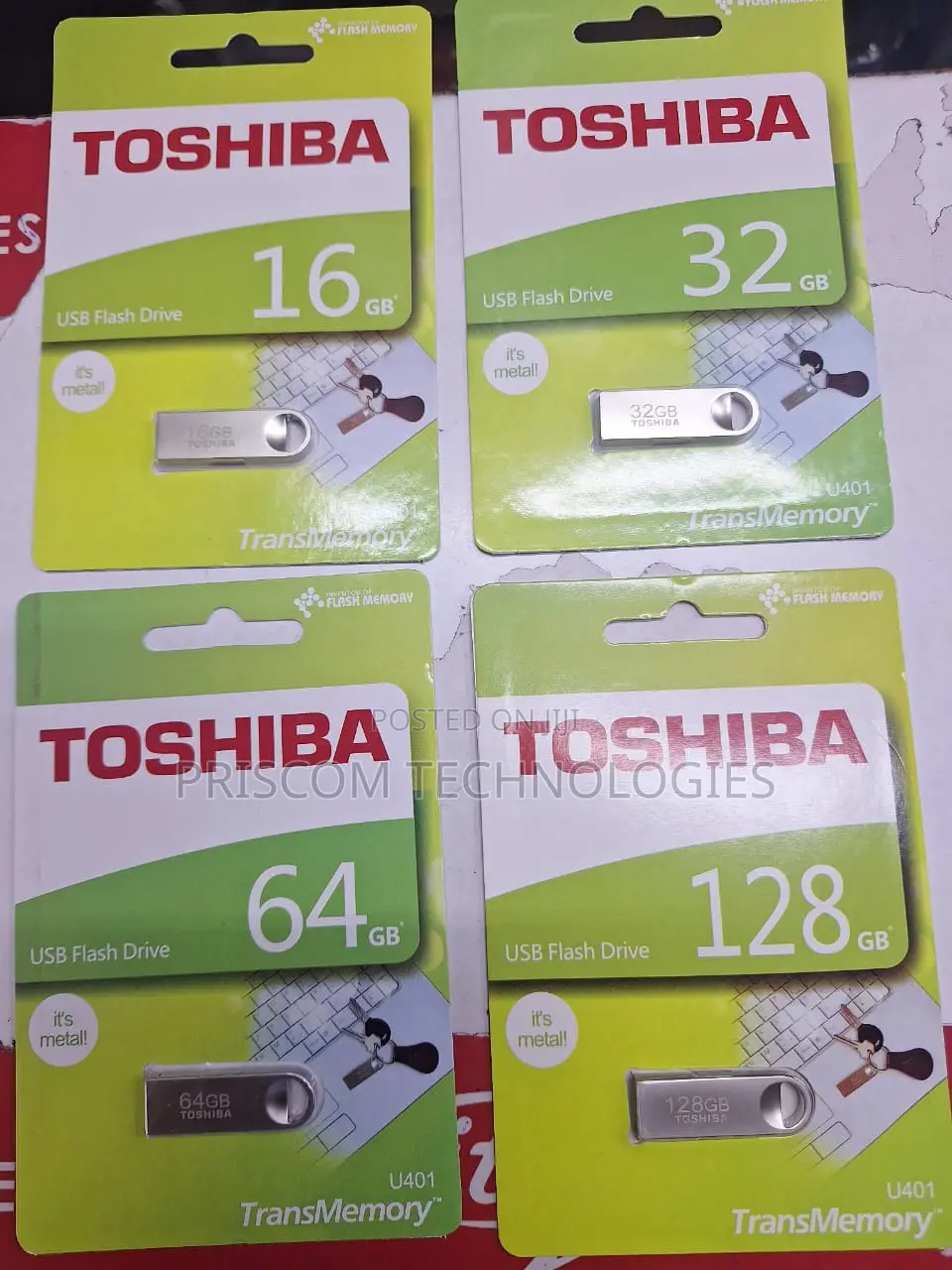 8gb, 16gb, 32gb, 64gb, 128gb Toshiba Flash Drive 3.0