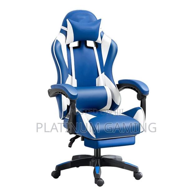 Gaming Chair With Adjustable Footrest