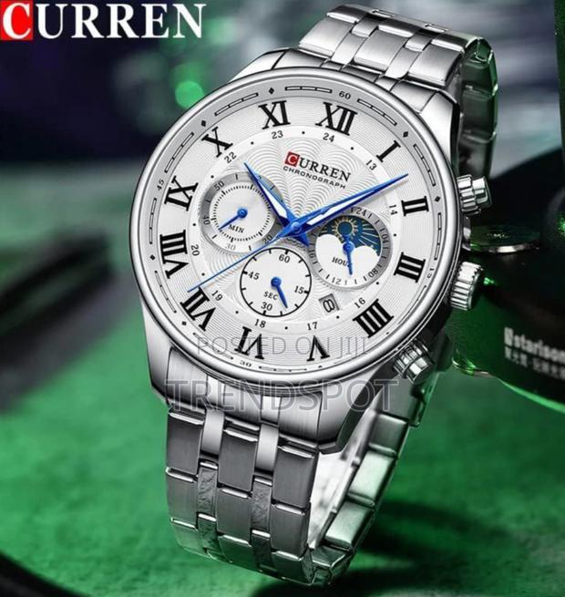 CURREN 8427 Stainless Steel Watches for Men Creative Fashion