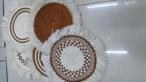 Brown White Mats for Decor - main view