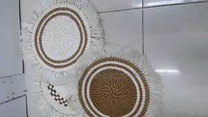 White Brown Mats Home Decor