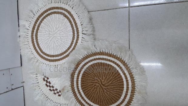 White Brown Mats Home Decor - main view
