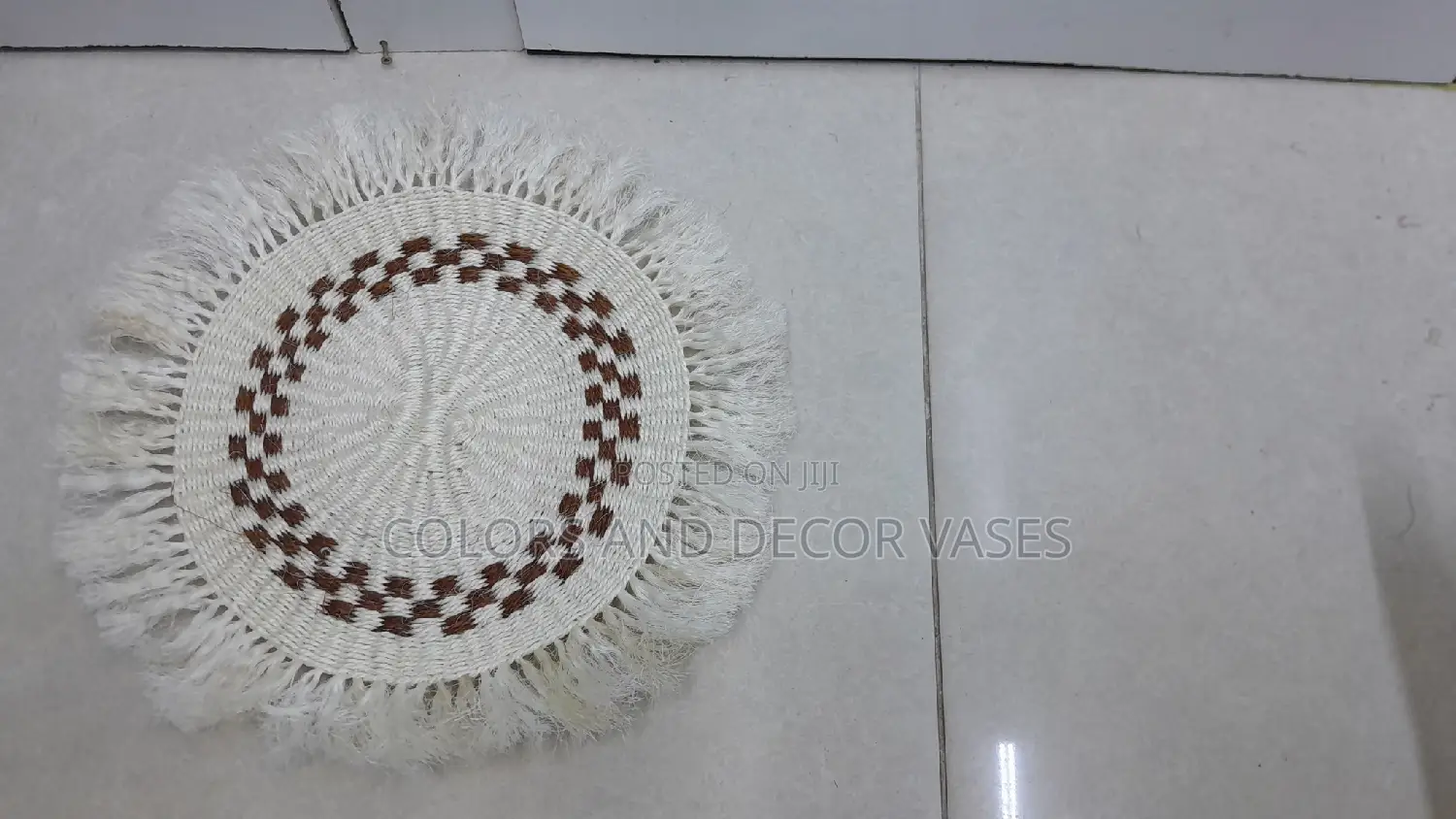 Brown White Mat for Decor on the Wall