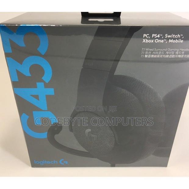 Logitech G433 7.1 Surround Gaming Headset (Black) - main view