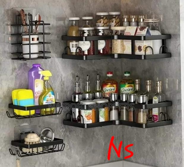 5pcs Set Corner Shower Caddy/Bathroom Organizers - main view