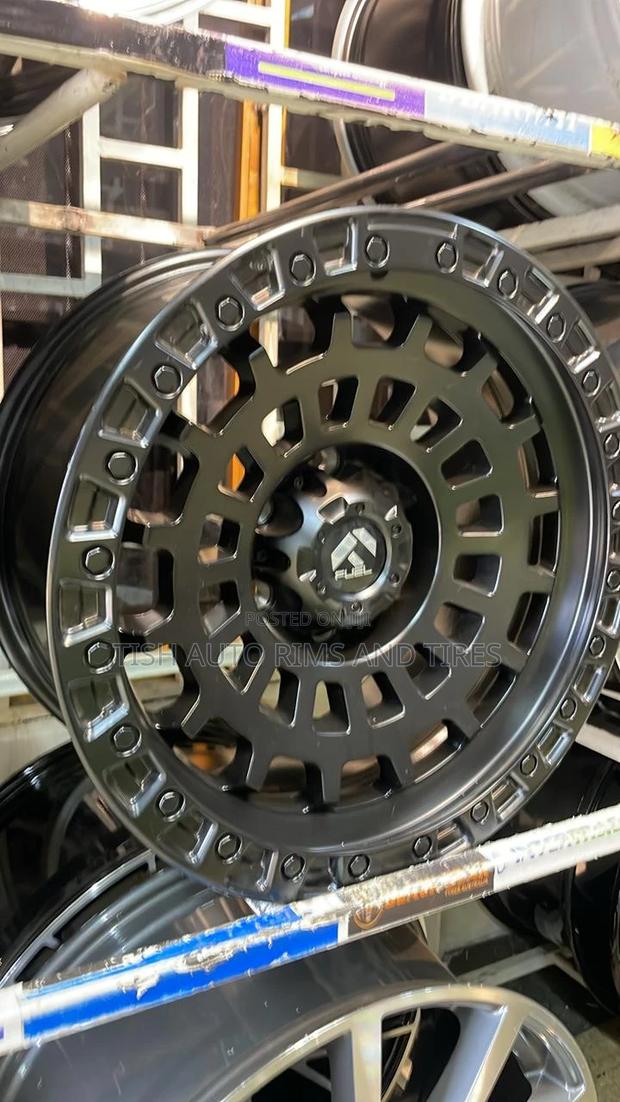 Black Fuel 18 Inch Offset Rims Set for Prado, Ford Ranger
