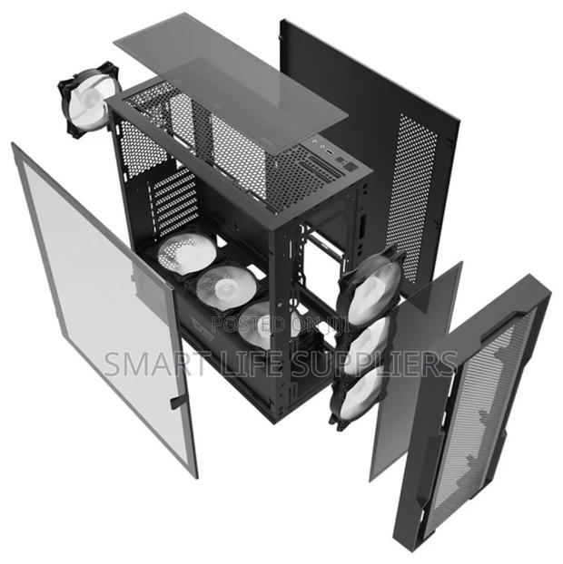DK431 EATX Full Mesh Gaming PC Case With 4 ARGB Fans - thumbnail 9
