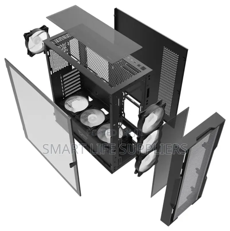 DK431 EATX Full Mesh Gaming PC Case With 4 ARGB Fans