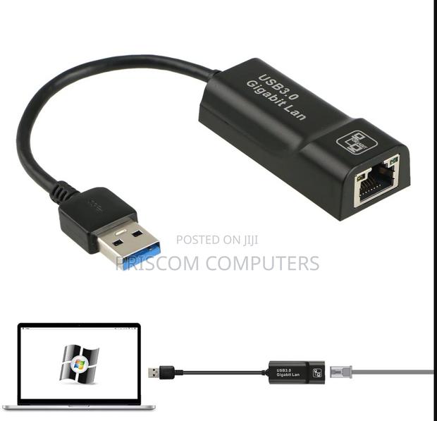 USB 3.0 To Lan Adapter Windows Mac Compatible - main view
