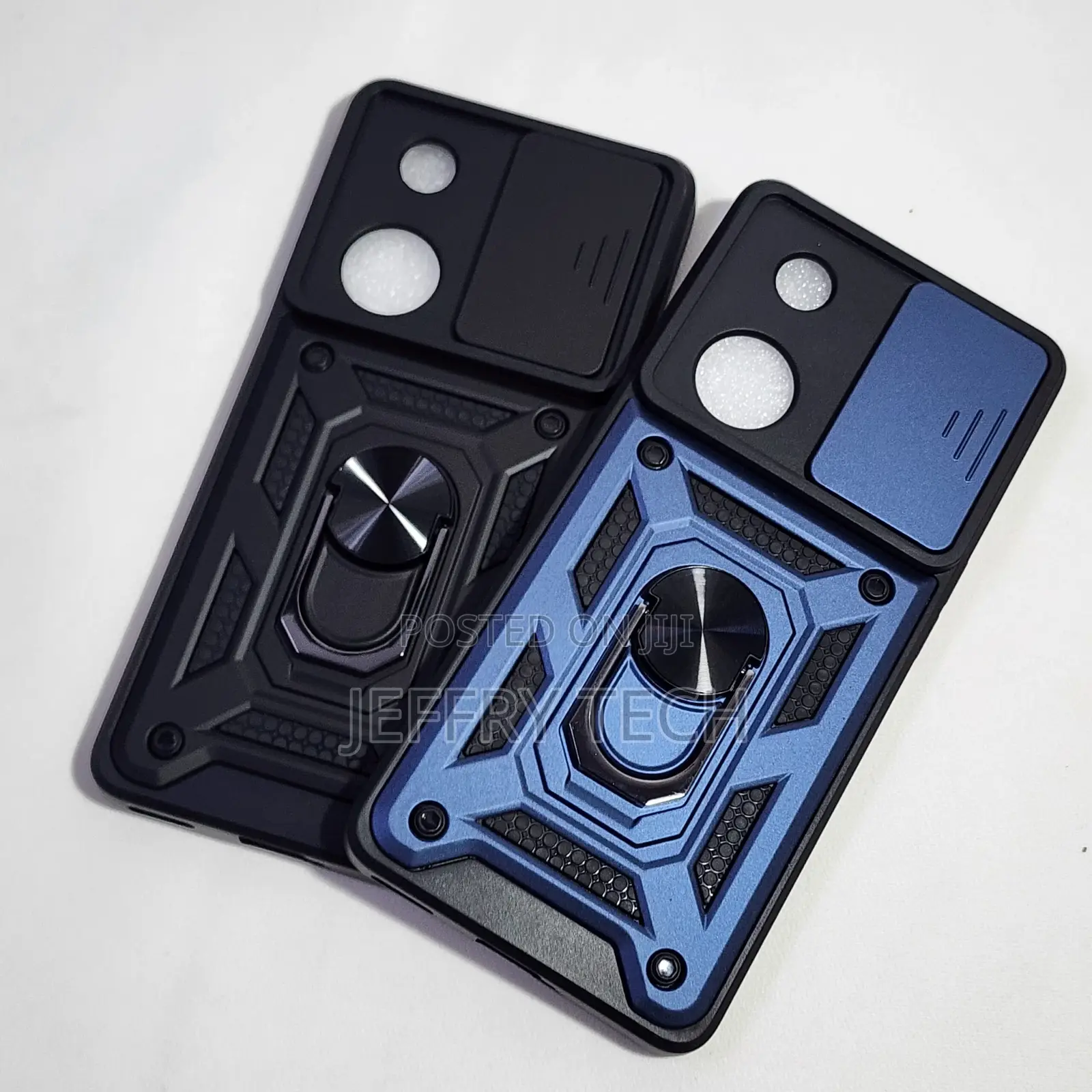 OPPO Reno 8T Shutter Armor Back Cover With Ring Holder