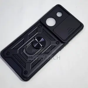 OPPO Reno 8T Shutter Armor Back Cover With Ring Holder