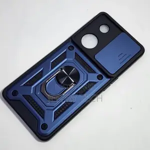 OPPO Reno 8T Shutter Armor Back Cover With Ring Holder