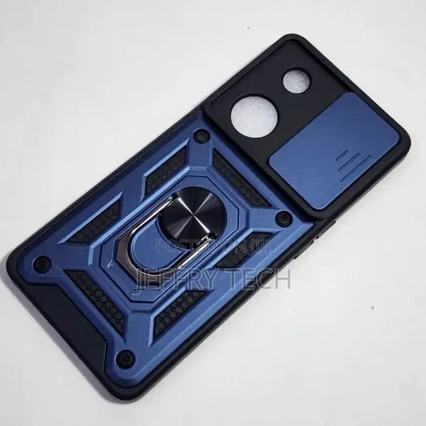 OPPO Reno 8T Shutter Armor Back Cover With Ring Holder