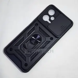 Redmi Note 12 5G Shutter Armor Back Cover With Ring Holder
