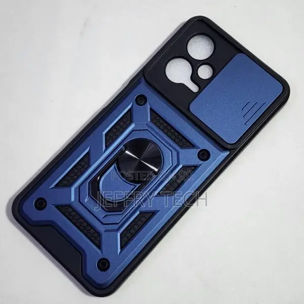 Redmi Note 12 5G Shutter Armor Back Cover With Ring Holder