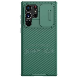 NILLKIN Samsung Galaxy S22 Ultra Case Camshield Pro Green - thumbnail 2