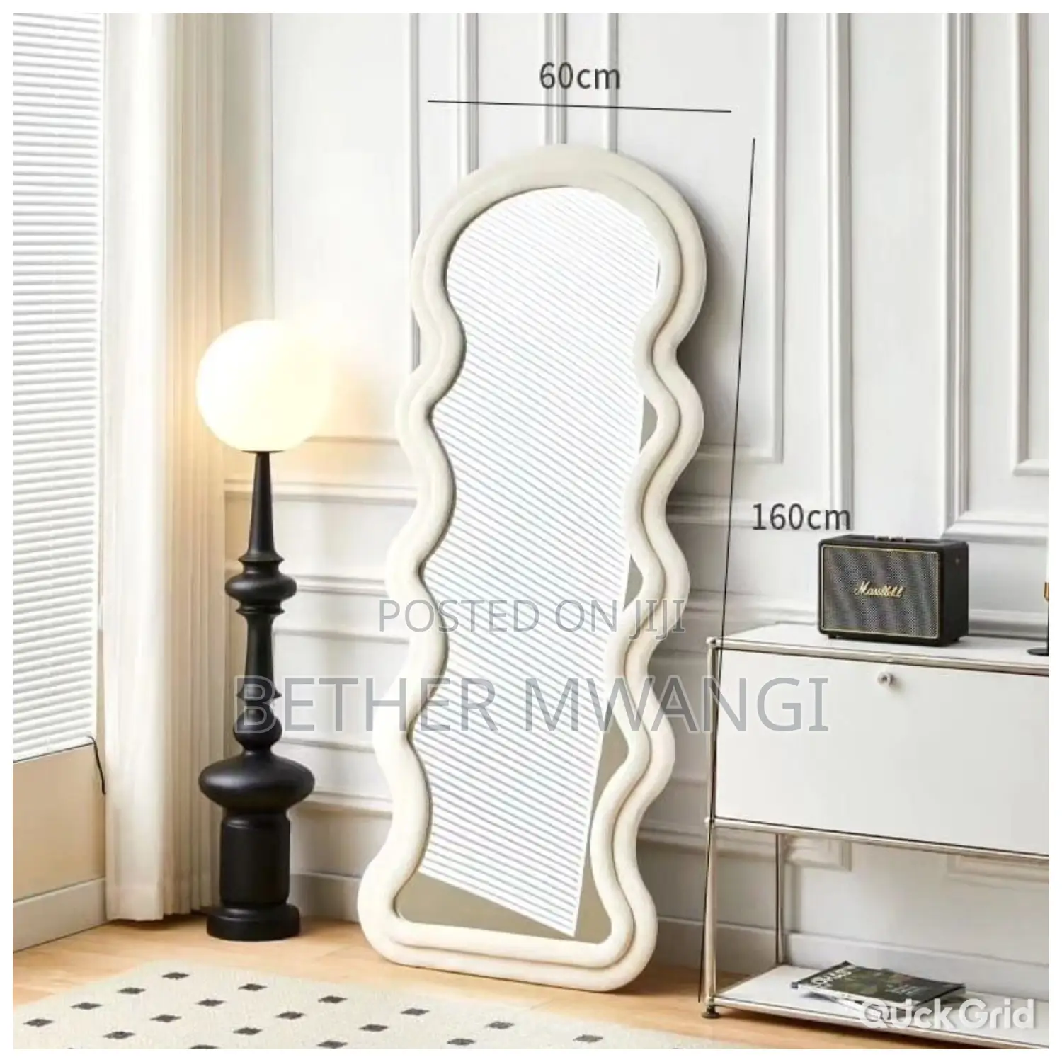 Wavy Blocks Decor Mirror in Kenya