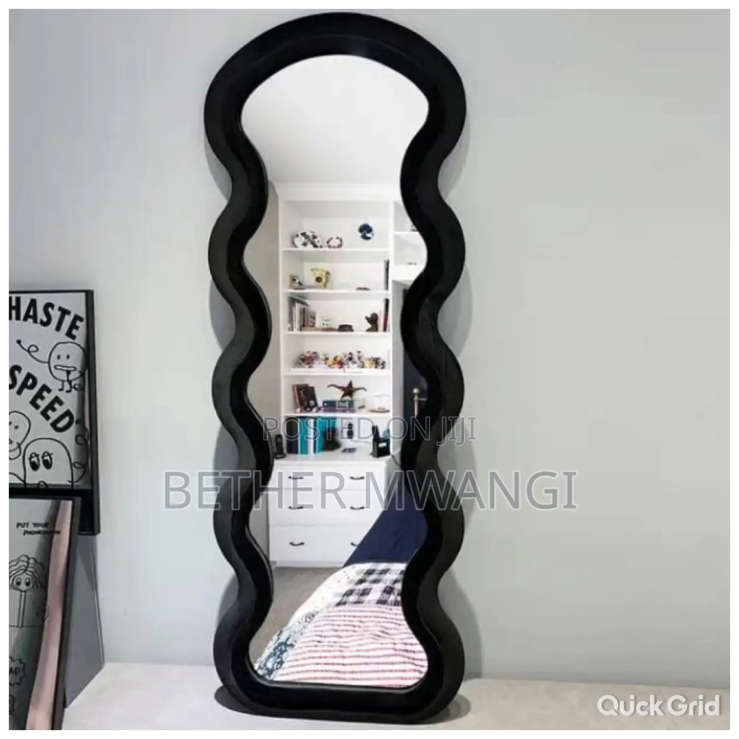 Wavy Blocks Decor Mirror in Kenya