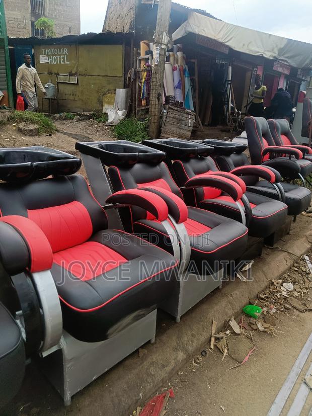 Sink Chairs, Red and Black - thumbnail 3
