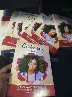 Clear Eulogy Printing