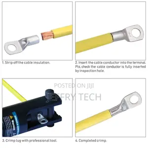 10pcs 4AWG 5/16’’ Stud Heavy Duty Cable Lugs With Spy Hole B