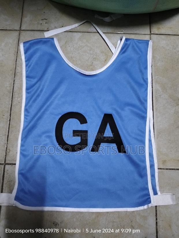 Sky Blue Netball but Bibs - main view