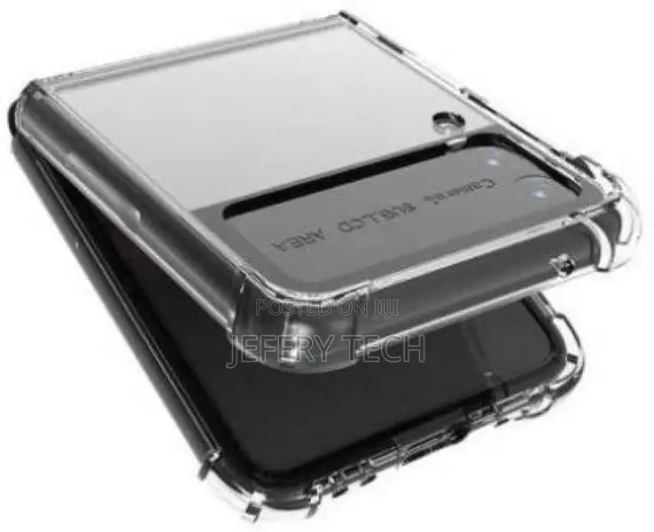 VMT Back Cover for Samsung Galaxy Z Flip 3 (Transparent, Gri