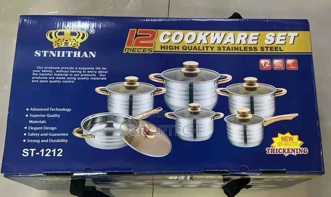 *12pc Golden Stniithan Cookware*
