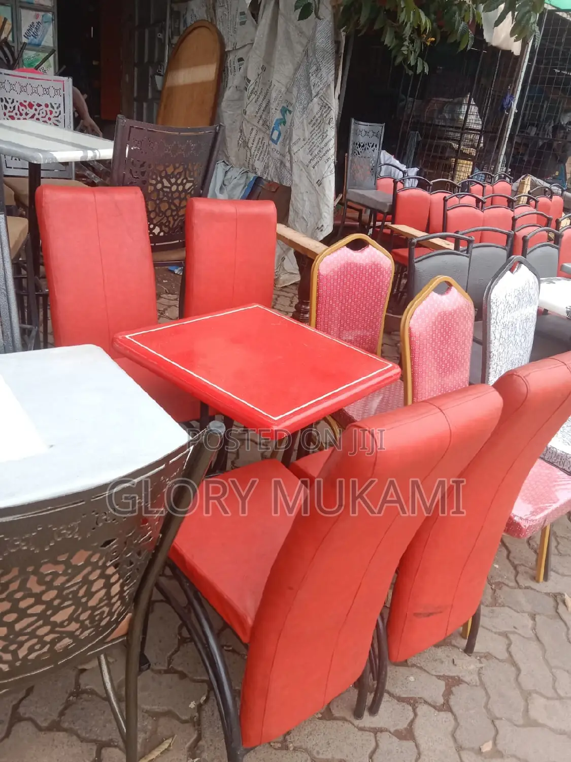 Restaraunt Tables With 4 Set Chairs