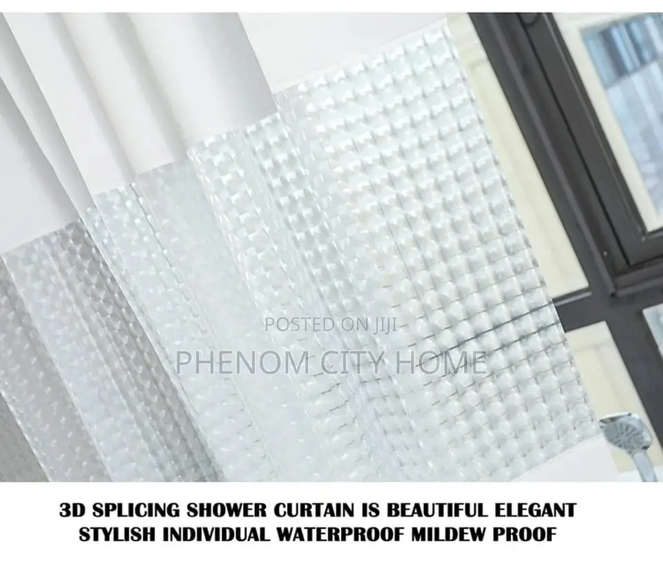 Waterproof Shower Curtains With Hooks