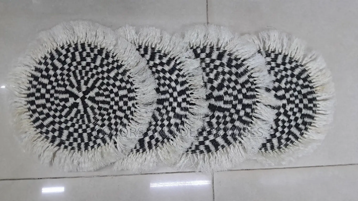 Black and White Mats Wall Decor