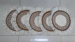 Table Mats Brown White