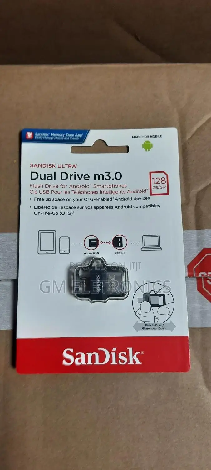 128gb Universal Dual Drive Usb 3.0- Micro- Usb Flash Drive.