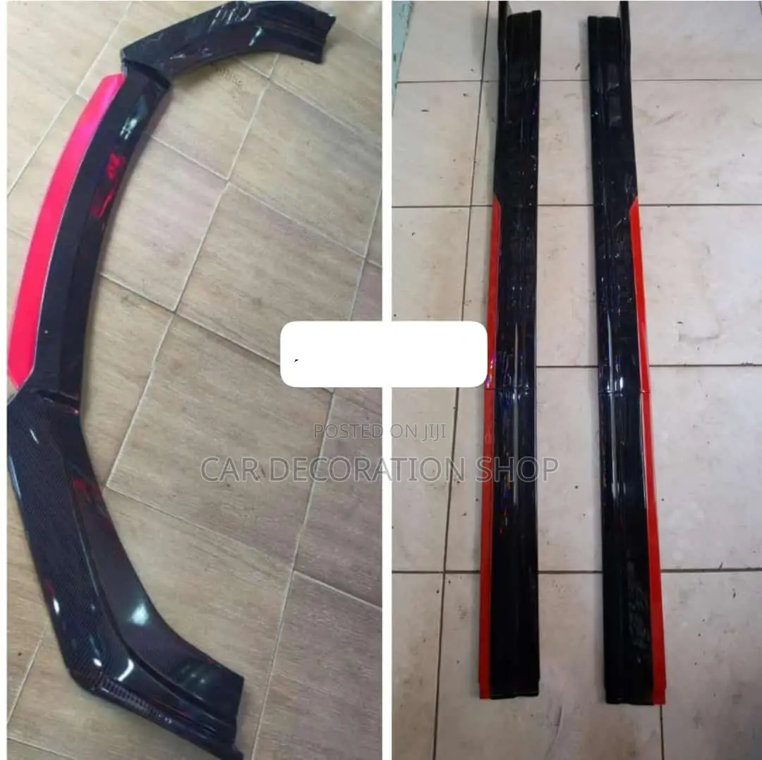Adjustable 2in1 Plastic Front and Side Skirt Kit(3500-4500sh